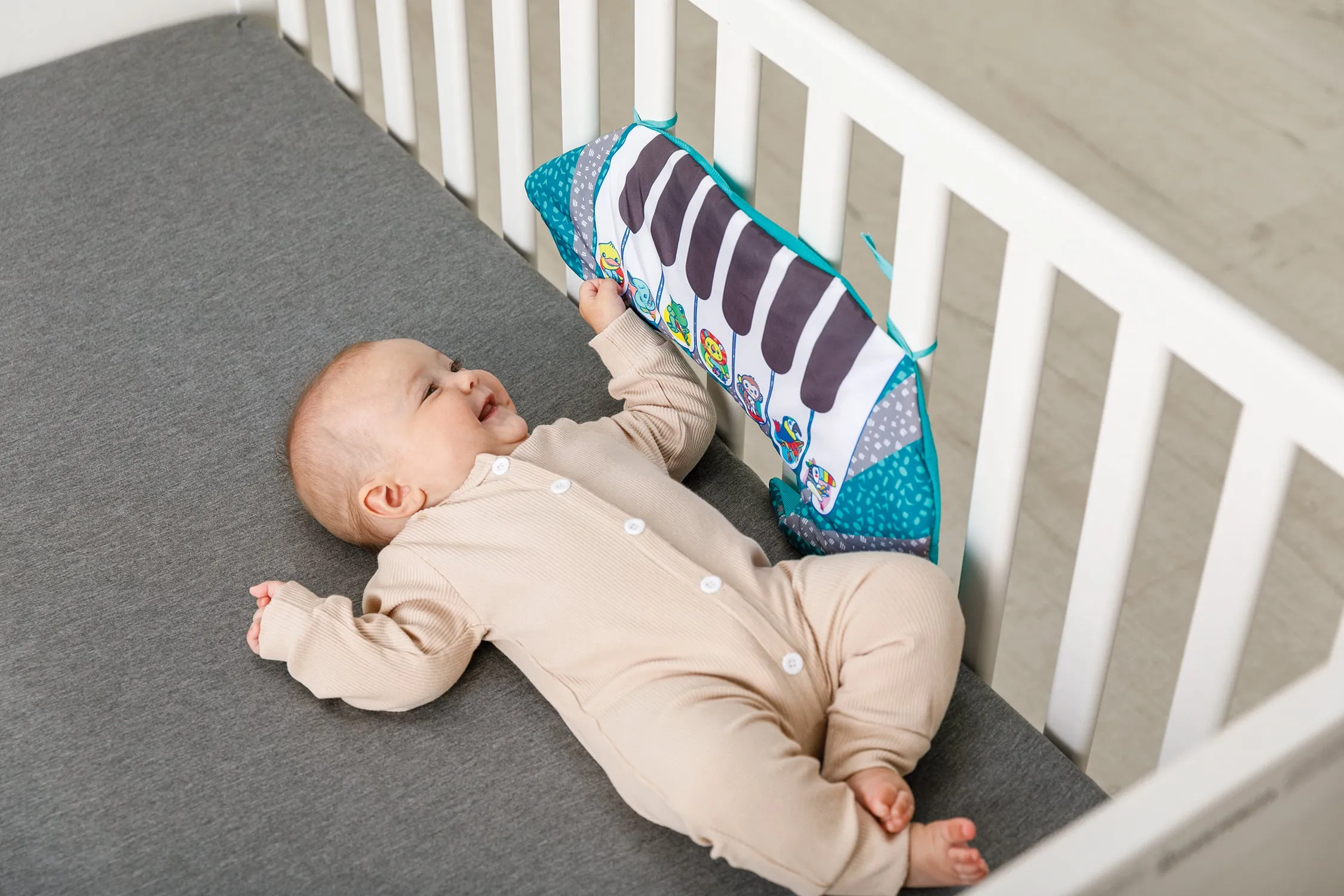 3 in 1 Tummy Time Kicking Piano Baby Gym