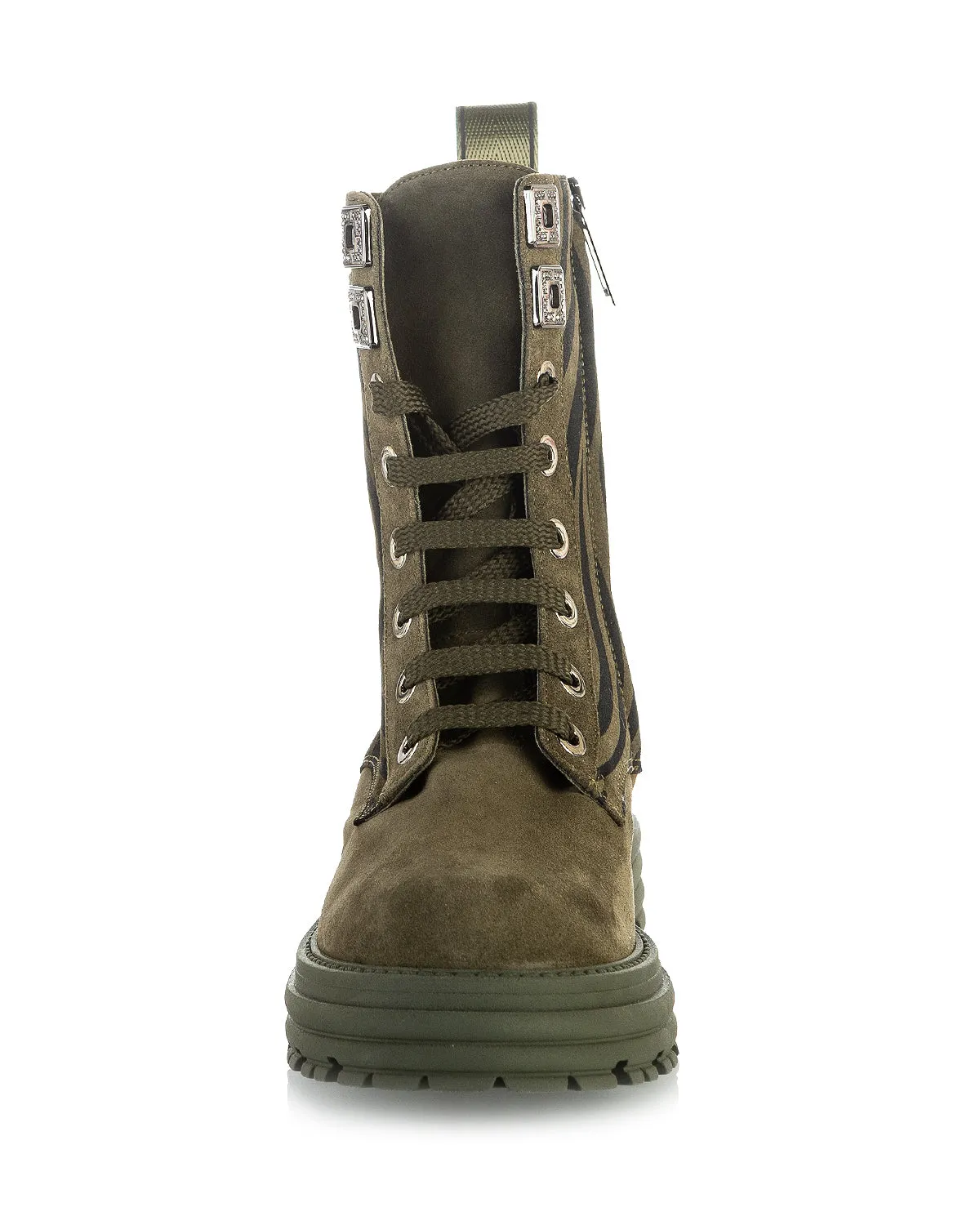 8916 Marino Fabiani Combat Boots / Green