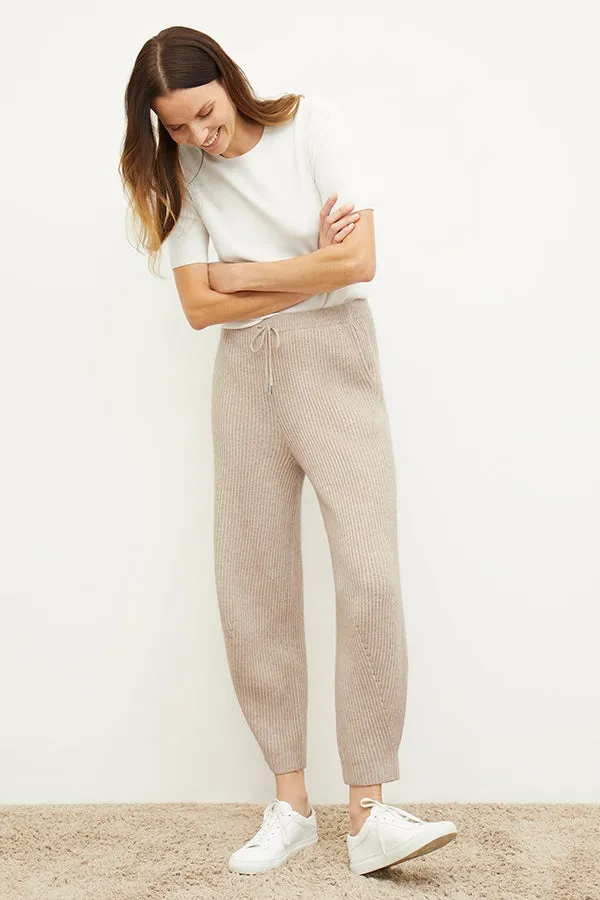 Addison Jogger - Cashmere/Wool :: Oatmeal Melange