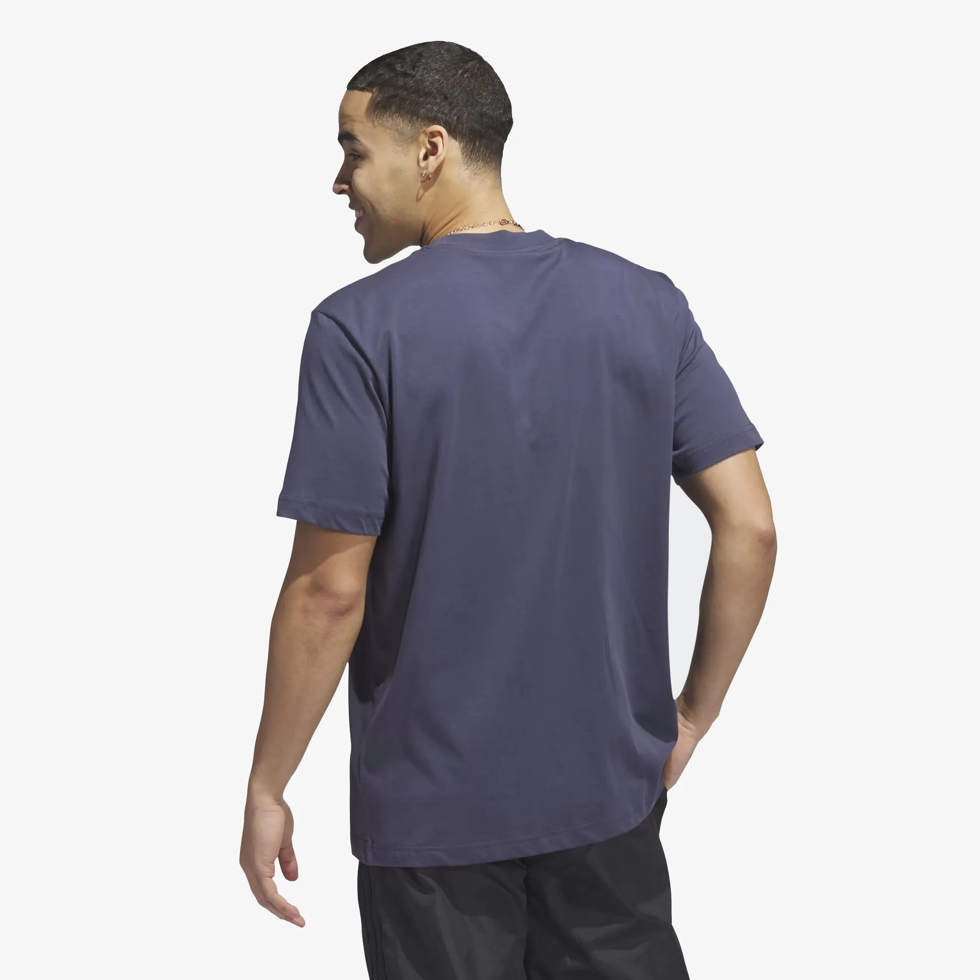 Adidas Originals | BASKETBALL SHORT SLEEVE TEE  { SHADOW NAVY