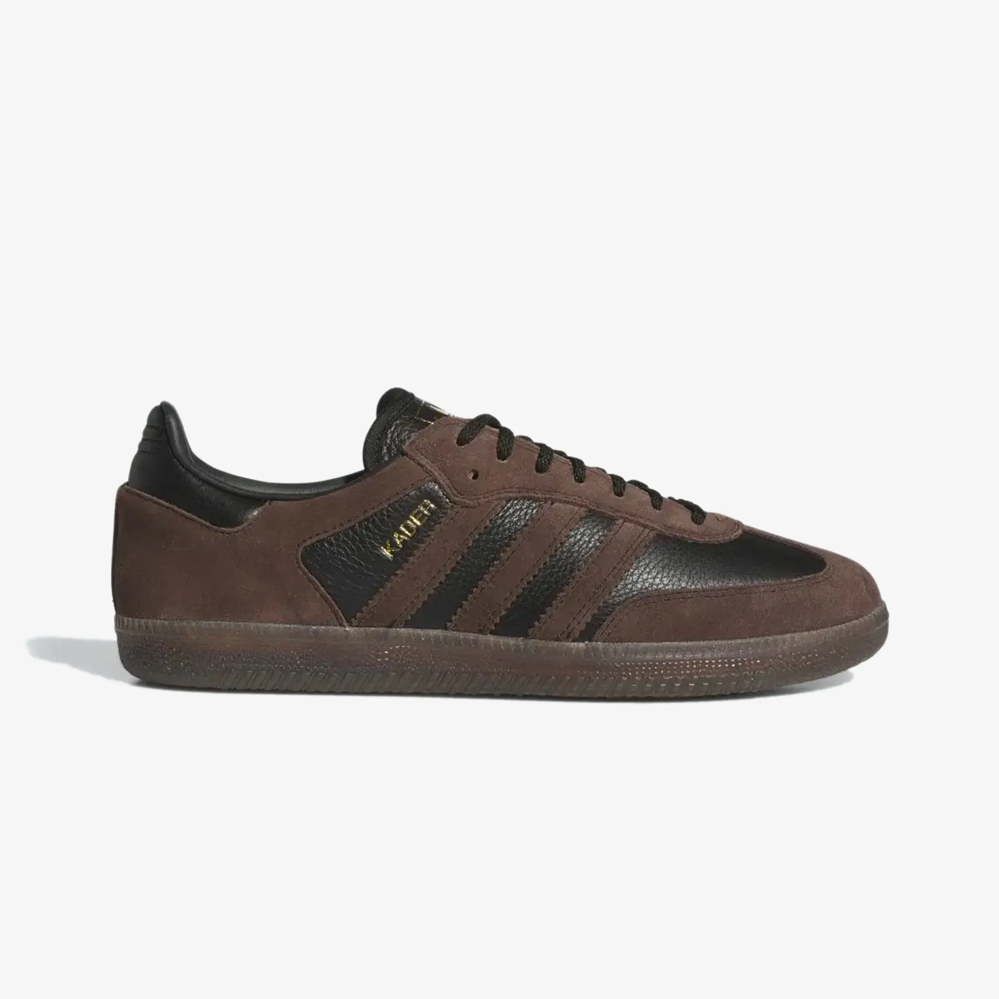 ADIDAS ORIGINALS | SAMBA ADV X KADER { CARBONBLACK/BROWN/GUM5