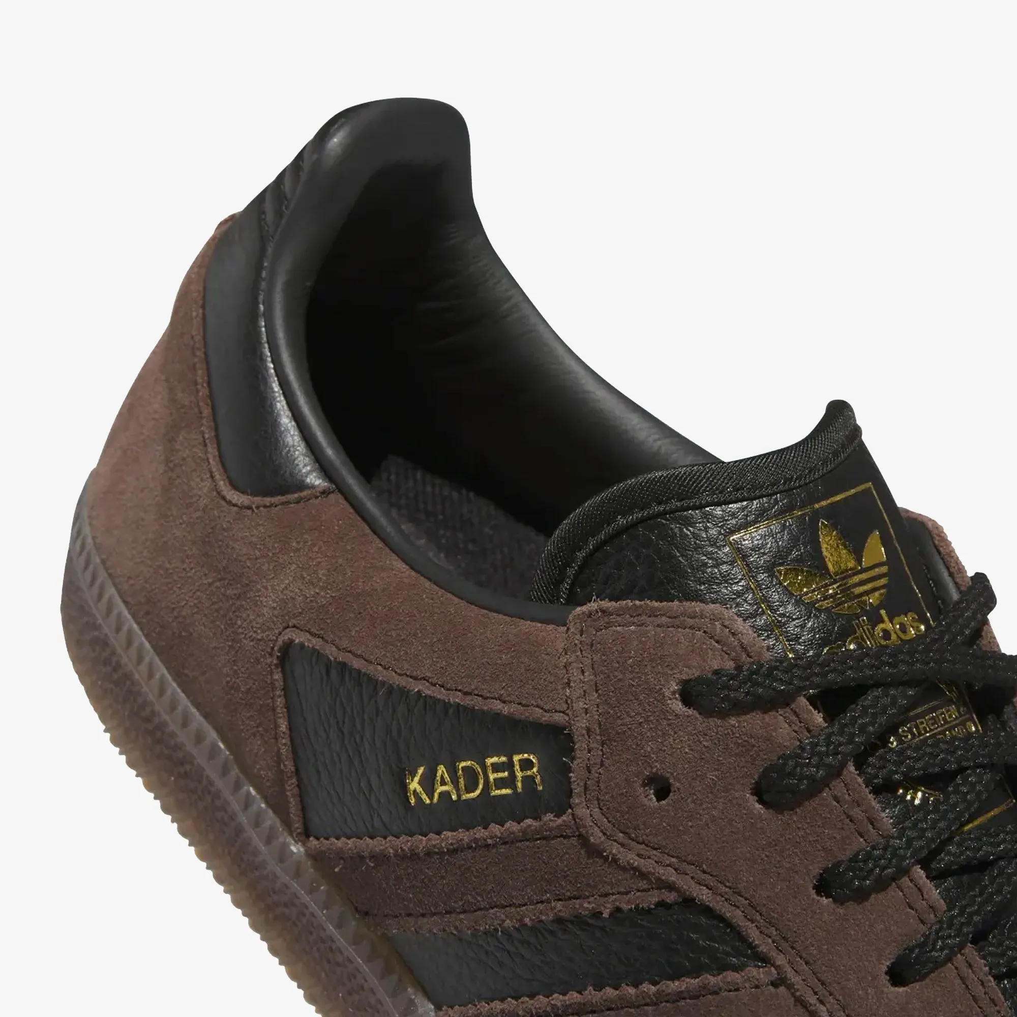 ADIDAS ORIGINALS | SAMBA ADV X KADER { CARBONBLACK/BROWN/GUM5