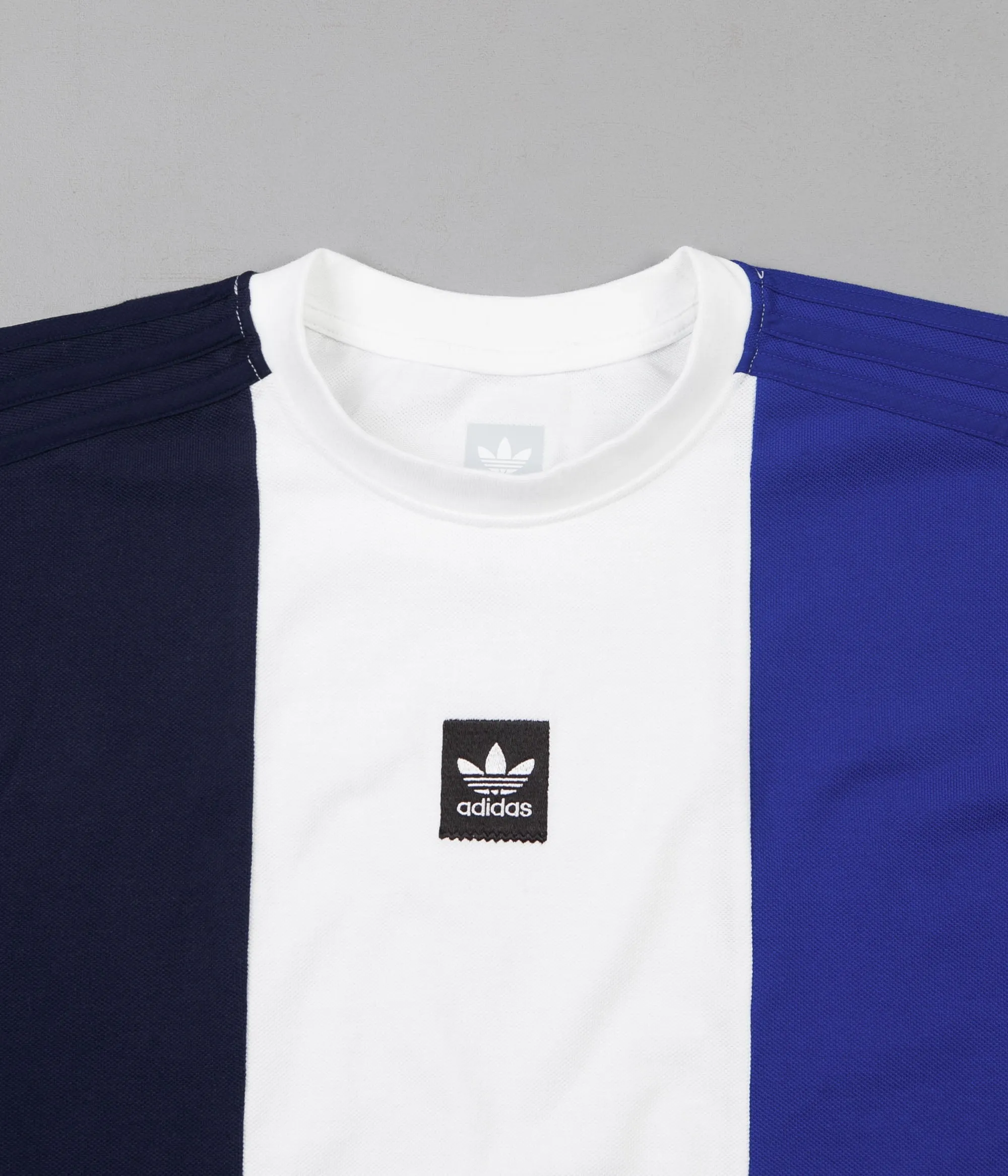 Adidas Tripart Long Sleeve T-Shirt - Collegiate Navy / White / Collegiate Royal