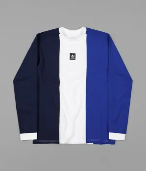 Adidas Tripart Long Sleeve T-Shirt - Collegiate Navy / White / Collegiate Royal