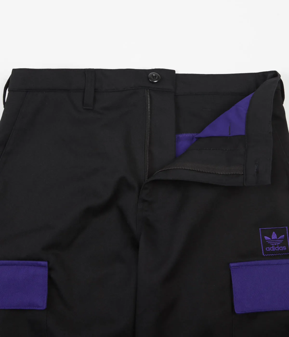 Adidas x Hardies Track Pants - Black / Collegiate Purple