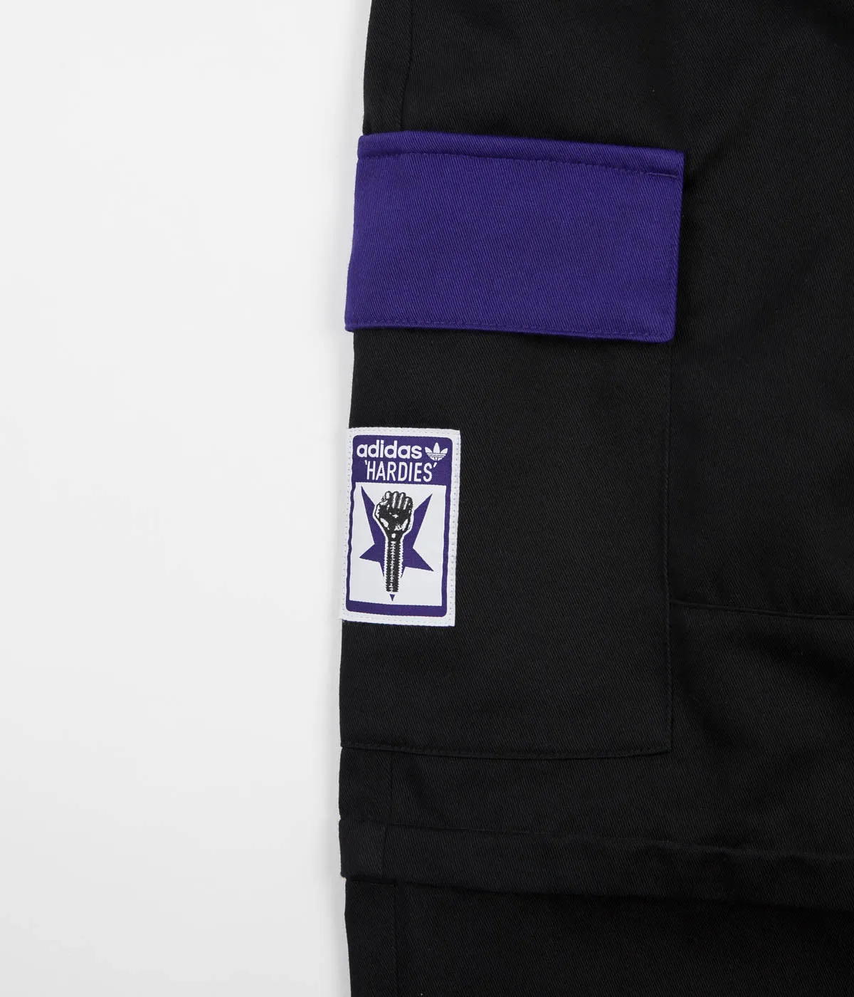 Adidas x Hardies Track Pants - Black / Collegiate Purple