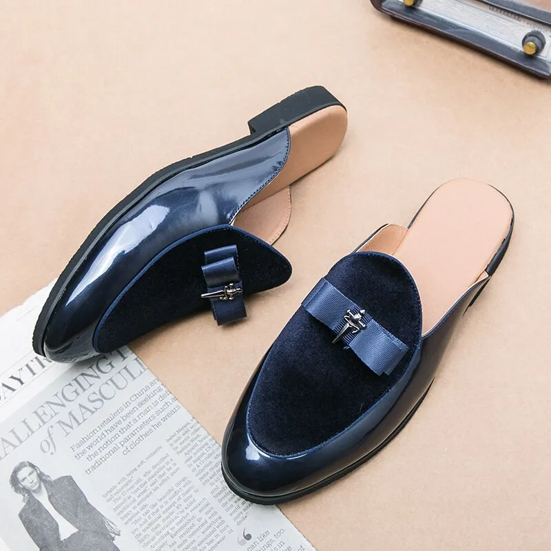 Advbridge Fashion Men Mules Big Size 38-48 Summer Slippers Slip On Lazy Shoes Breathable Mens Loafers Indoor Slides Adult Leisure Shoes