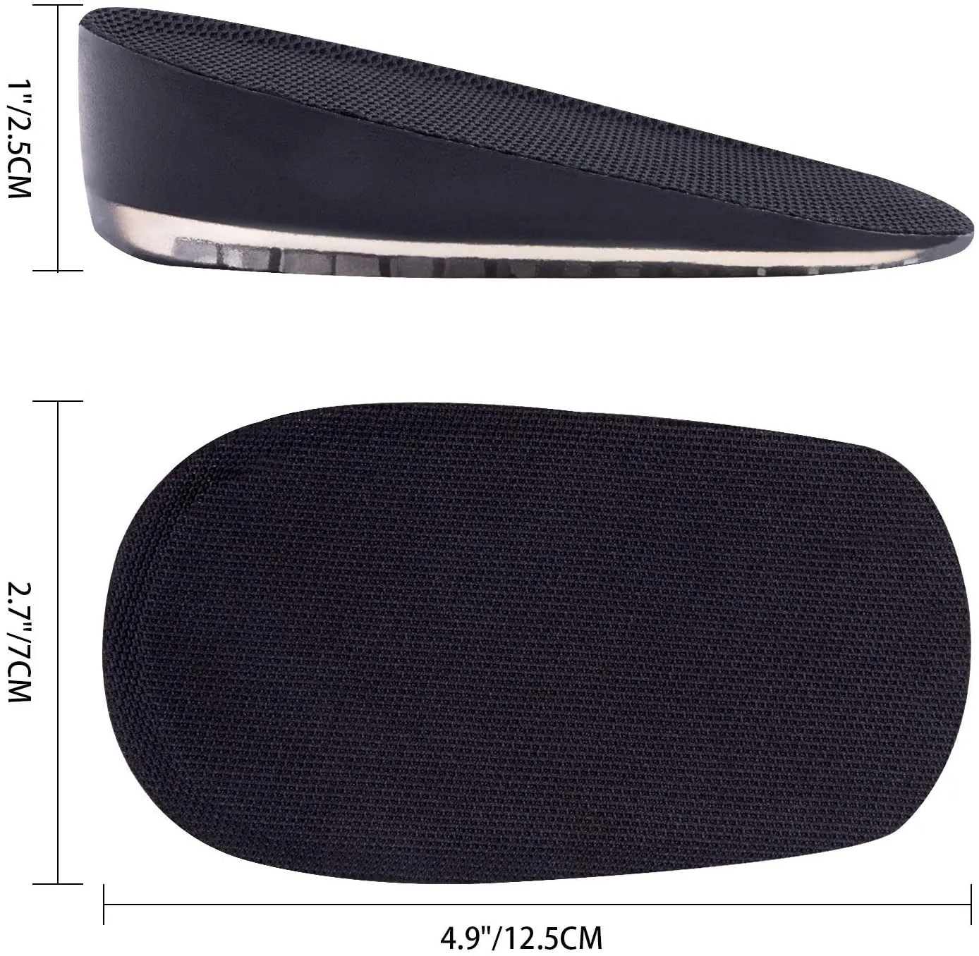 Ailaka 1 Pair Gel Height Increase Insoles