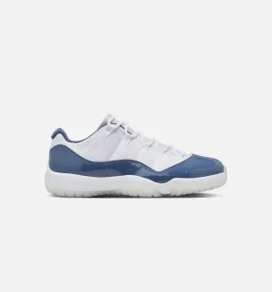 Air Jordan 11 Retro Low Diffused Blue Mens Lifestyle Shoe - White/Midnight Navy/Diffused Blue