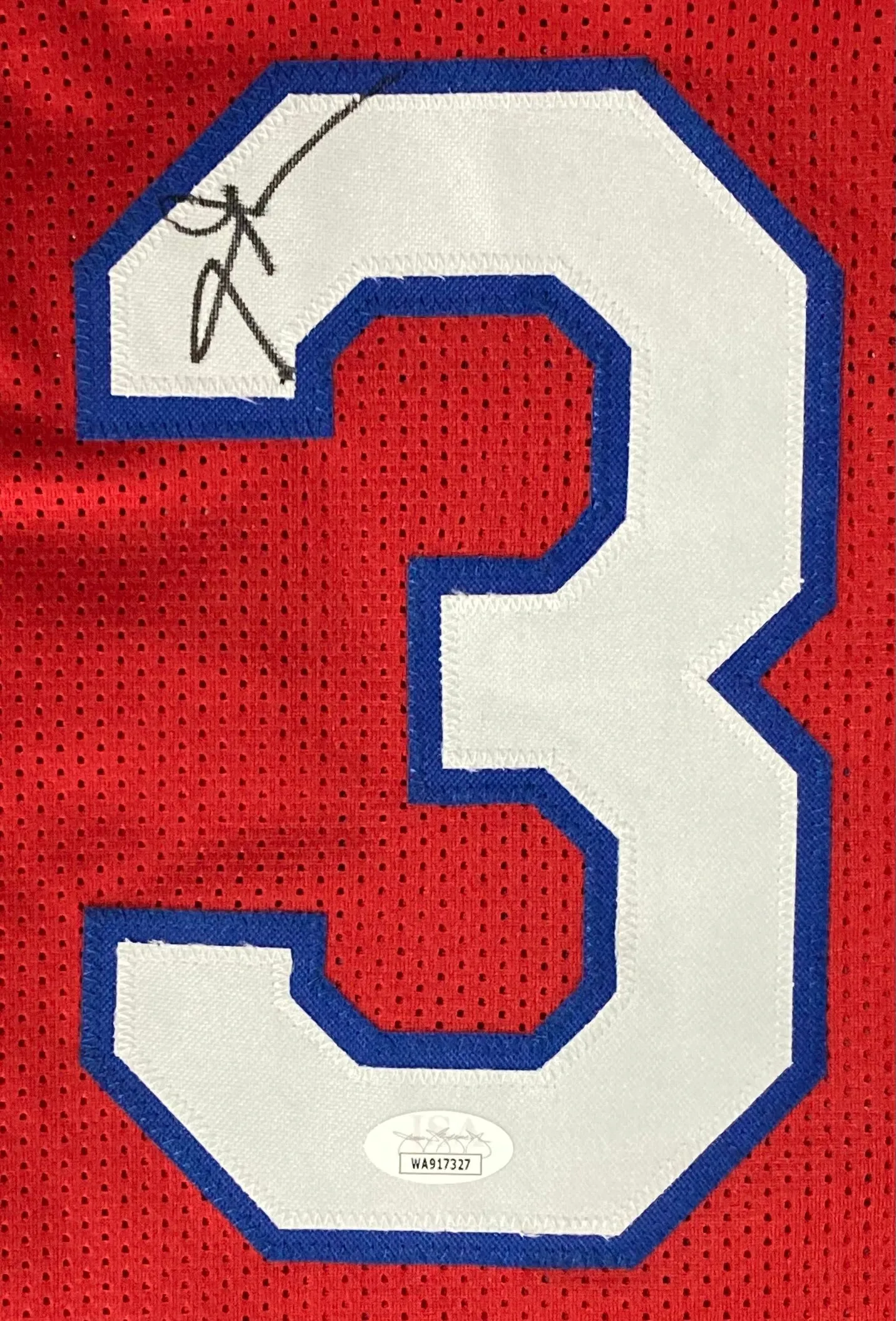 Allen Iverson Signed Custom Red Pro-Style Basketball Jersey JSA ITP