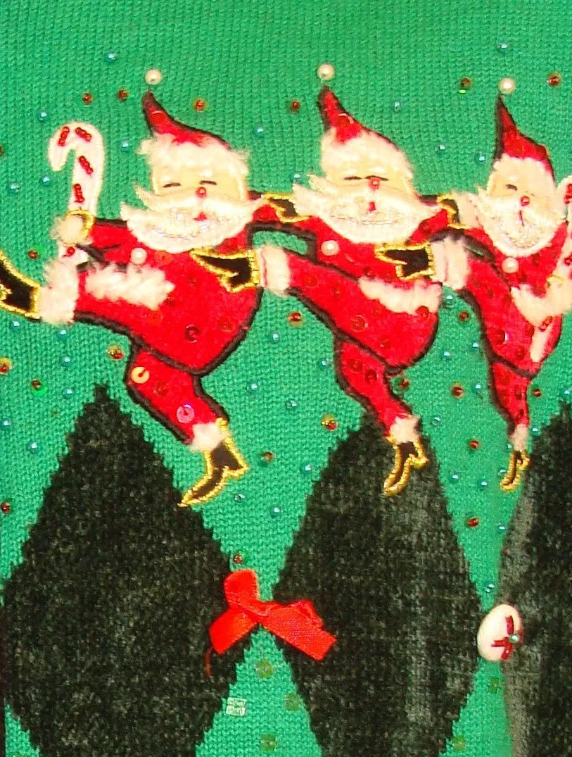 Amazing Green 80s Ugliest Christmas Sweater