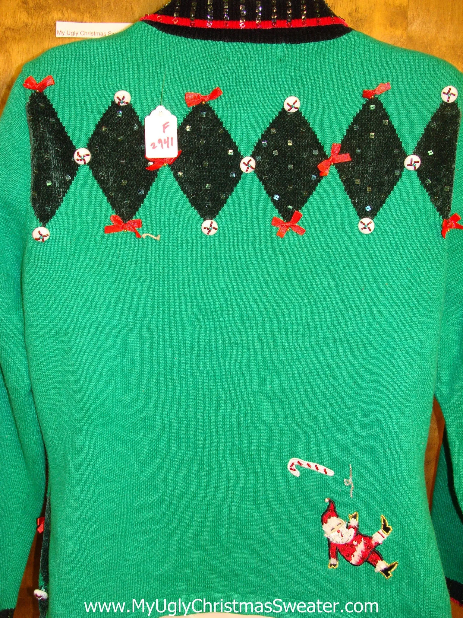 Amazing Green 80s Ugliest Christmas Sweater