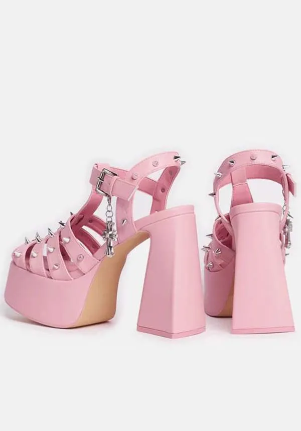 Angel Mist [Pink] | PLATFORM HEELS**