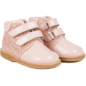 Angulus Starter Shoe Pale Rose/Rose Glitter