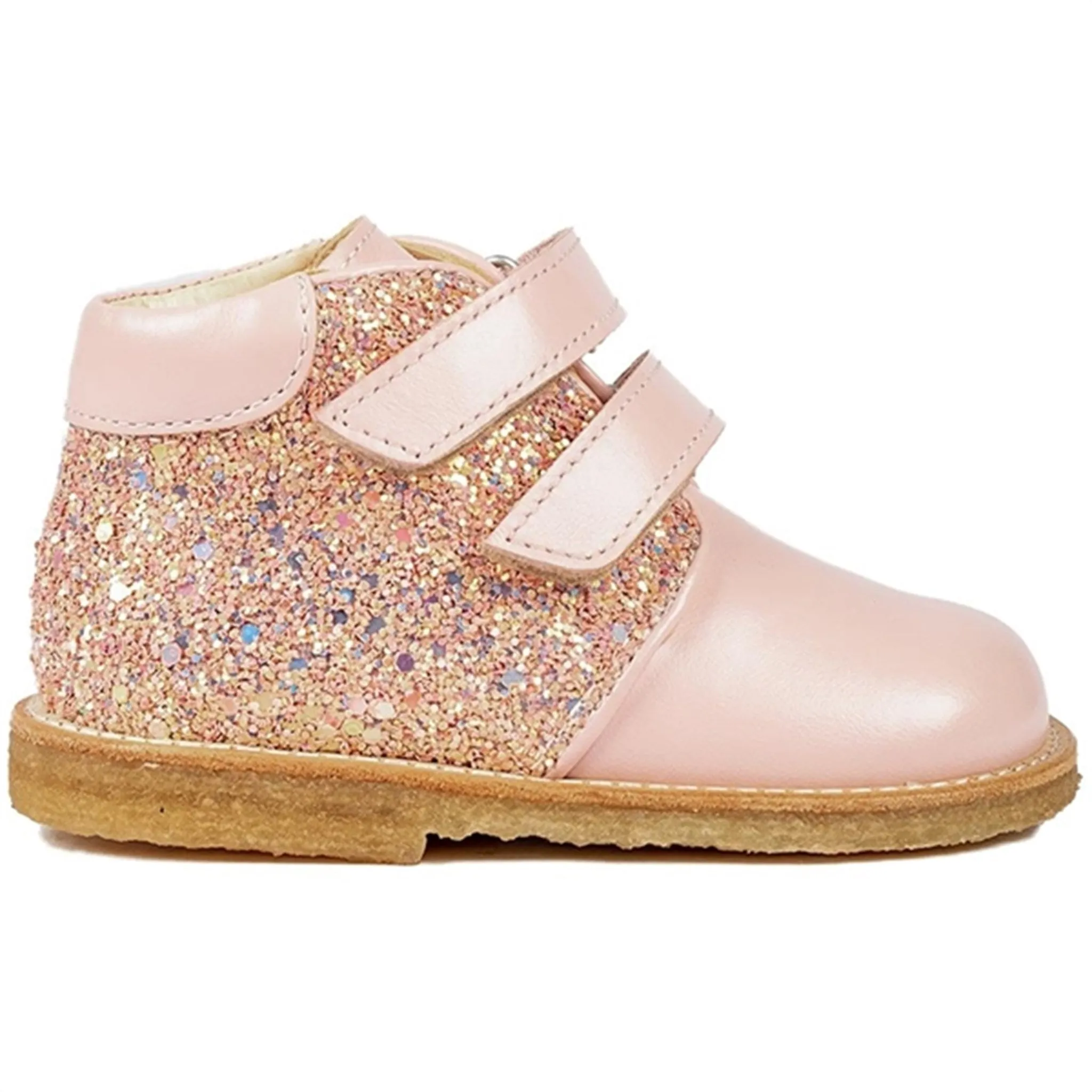 Angulus Starter Shoe Pale Rose/Rose Glitter