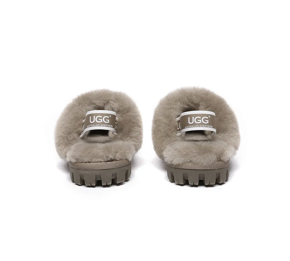 AUSTRALIAN SHEPHERD® UGG Slippers Kids Sheepskin Wool Slingback Suzie