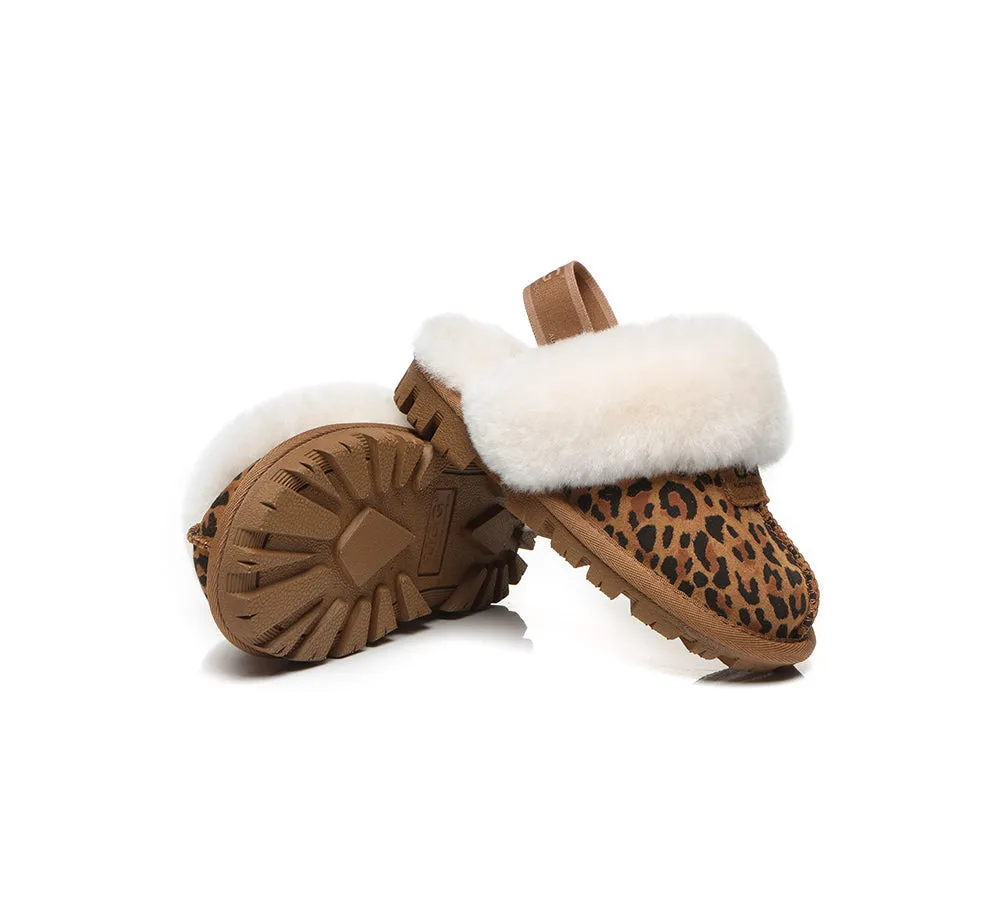 AUSTRALIAN SHEPHERD® UGG Slippers Kids Sheepskin Wool Slingback Suzie