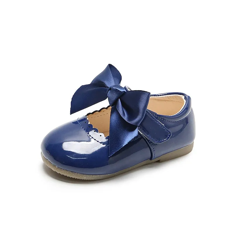 Baby/Kids Girls Bow Patent Leather Princess Shoes