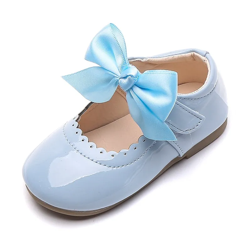 Baby/Kids Girls Bow Patent Leather Princess Shoes