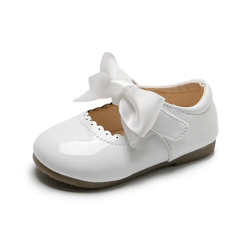 Baby/Kids Girls Bow Patent Leather Princess Shoes