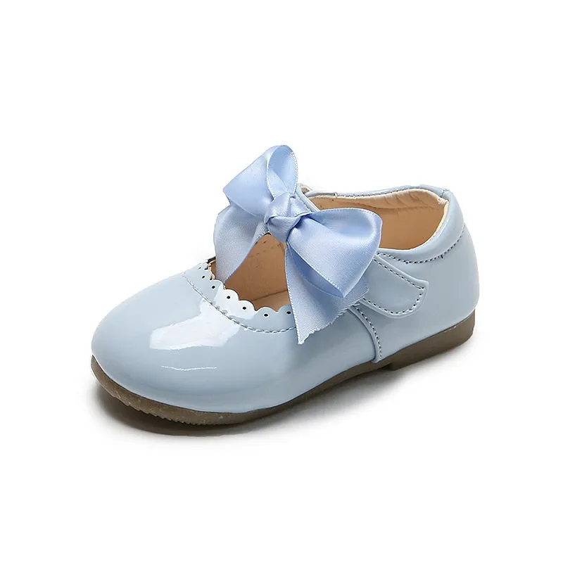 Baby/Kids Girls Bow Patent Leather Princess Shoes