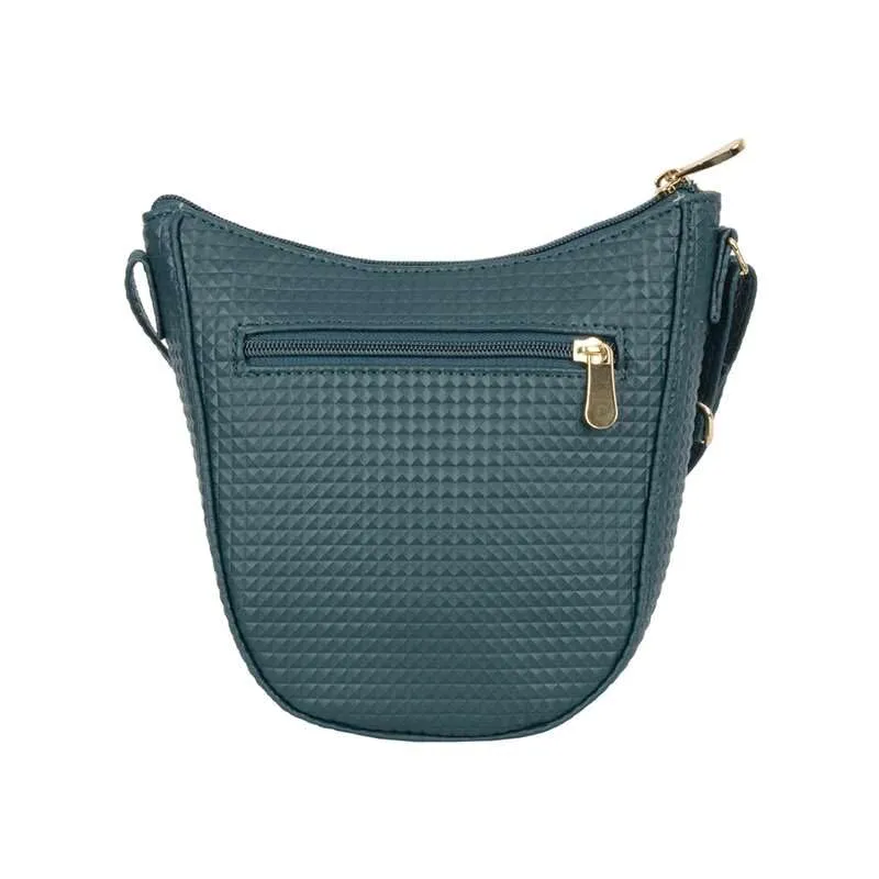 Baggit Women Green Saddle Sling Bag Xs Size | Ladies Stylish Casual Cross Body Purse Handbag