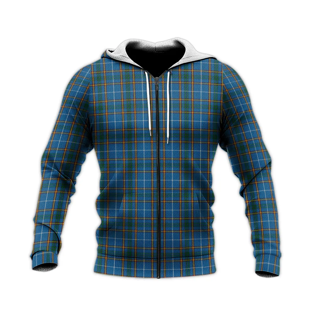 Bain Tartan Knitted Hoodie