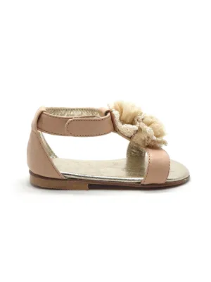 Baptismal Baby sandal for girl-MARYLIN Nude