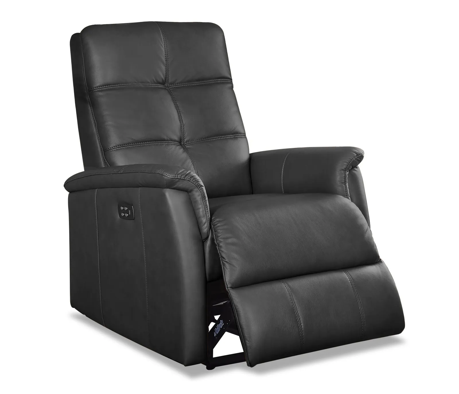 Benny Chair - Power Reclining w/ Power Headrest - Black Leather