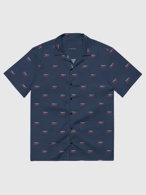 Beverly Hills Cop: Axel F Pattern Button Front Shirt