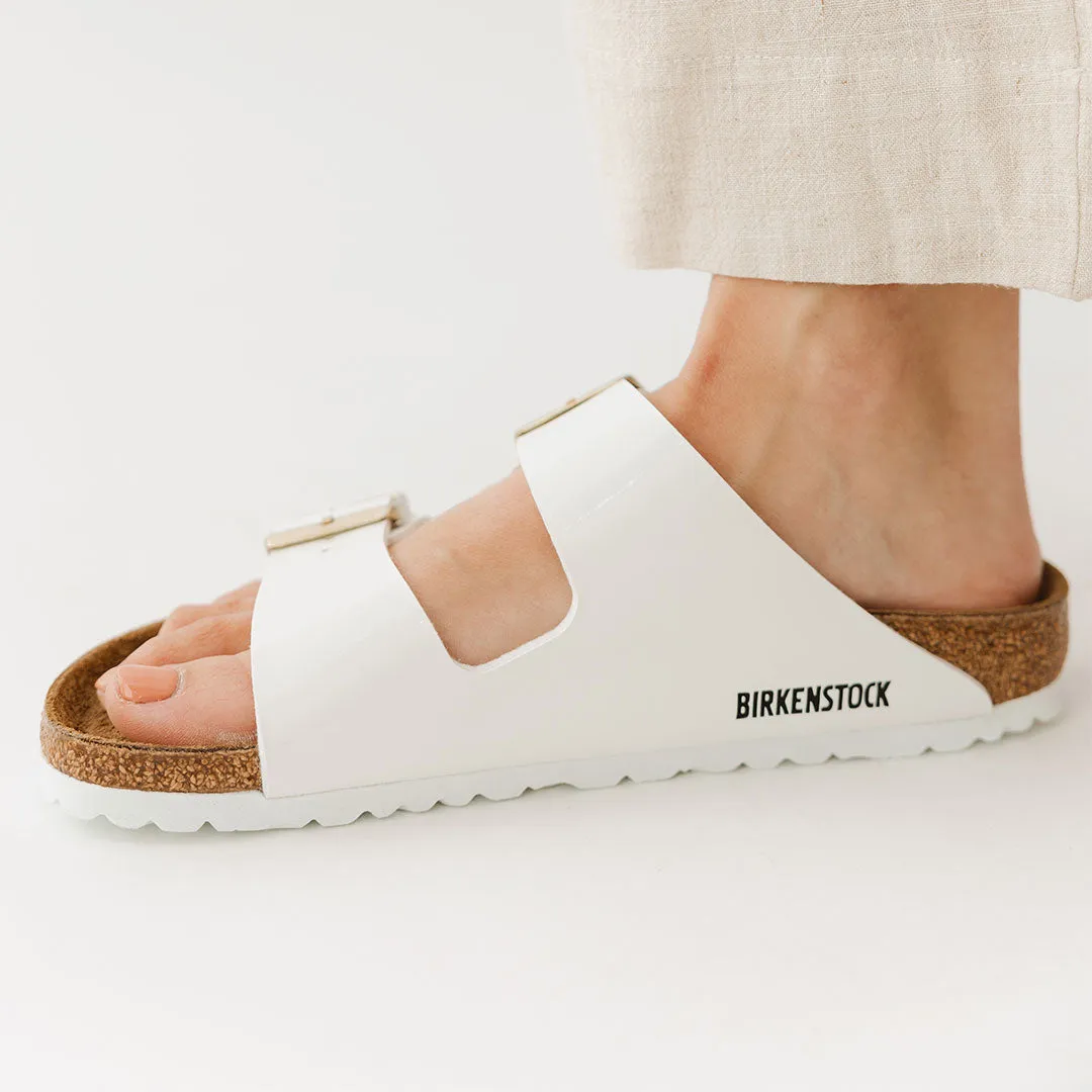 Birkenstock Arizona Birko Flor-Patent White