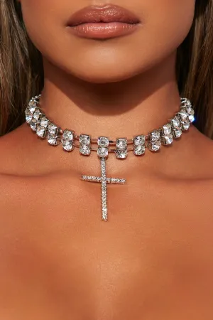 Blessings On Top Of Blessings Choker - Silver