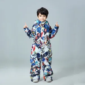 Boys One Piece New Style Winter Fashion Ski Suits Winter Jumpsuit Snowsuits