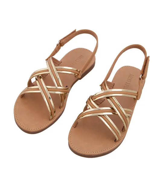 Brianna Kids Sandals for Girls - Brown