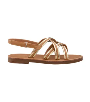 Brianna Kids Sandals for Girls - Brown