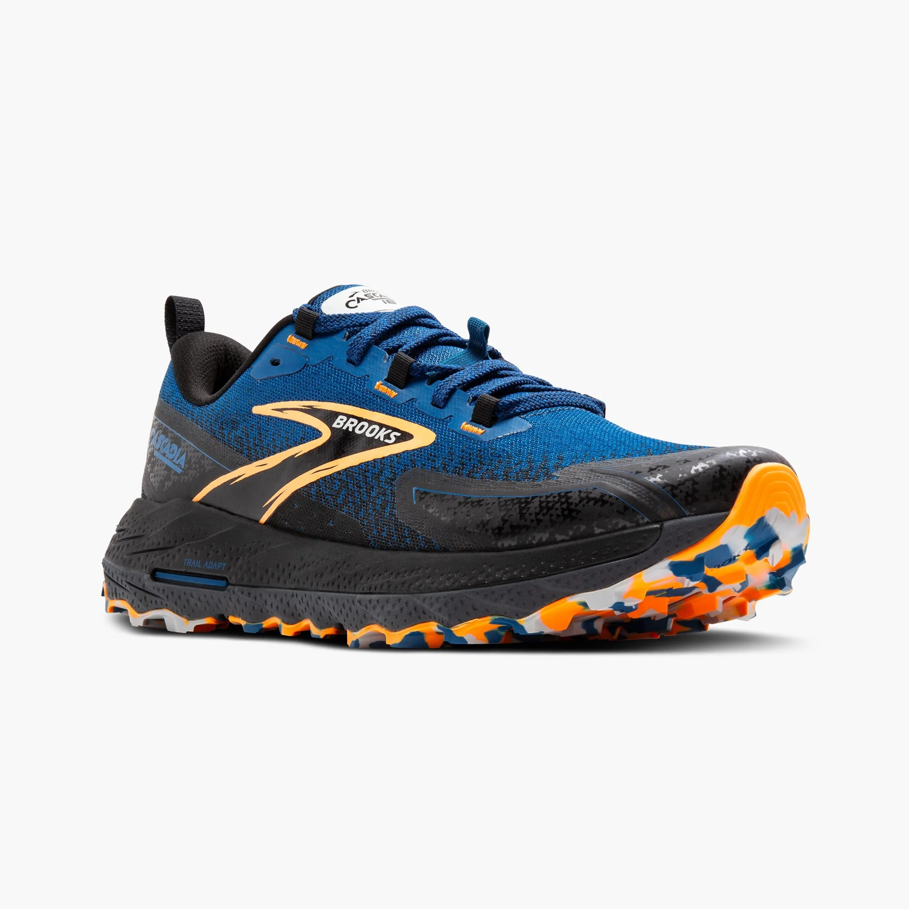 Brooks Cascadia 18 | Blue Sapphire / Black / Orange | Mens