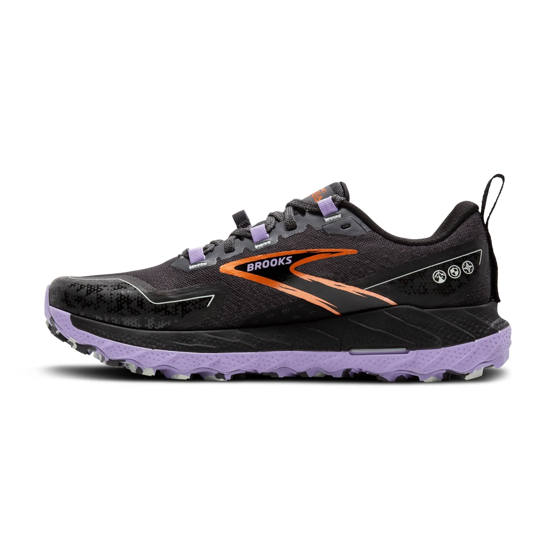 Brooks Womens Cascadia 18- Ebony/Sweet Lavender/Copper (1204161B048)