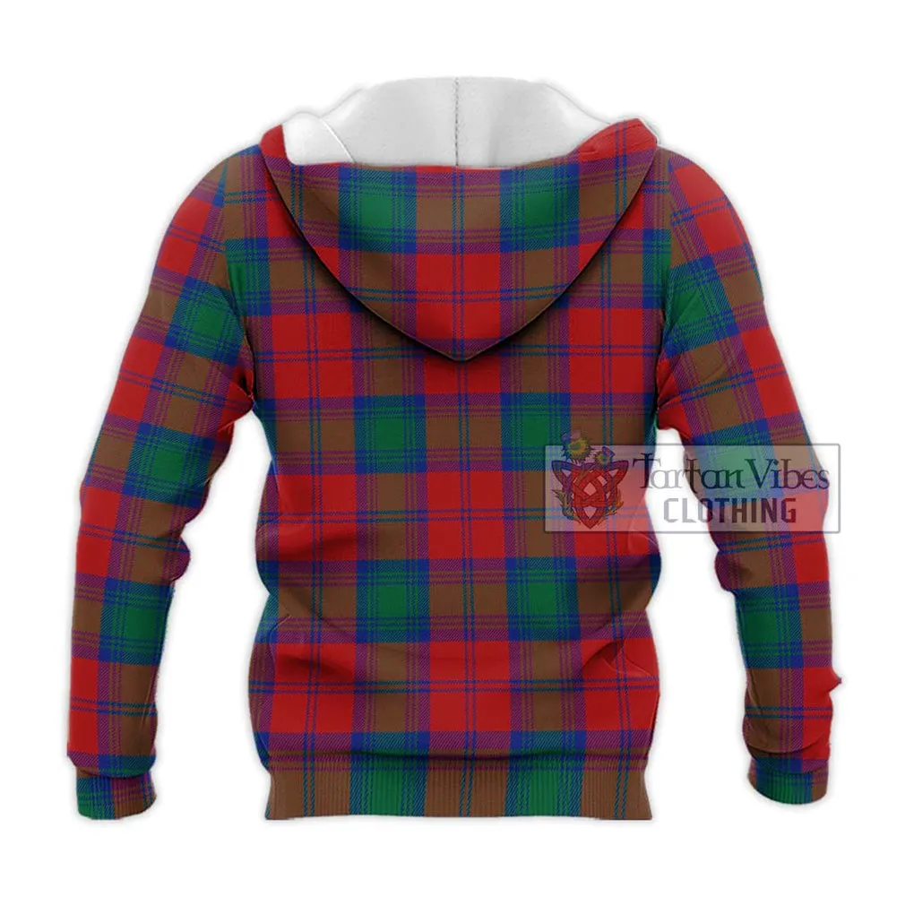 Byres (Byses) Tartan Knitted Hoodie with Family Crest DNA In Me Style