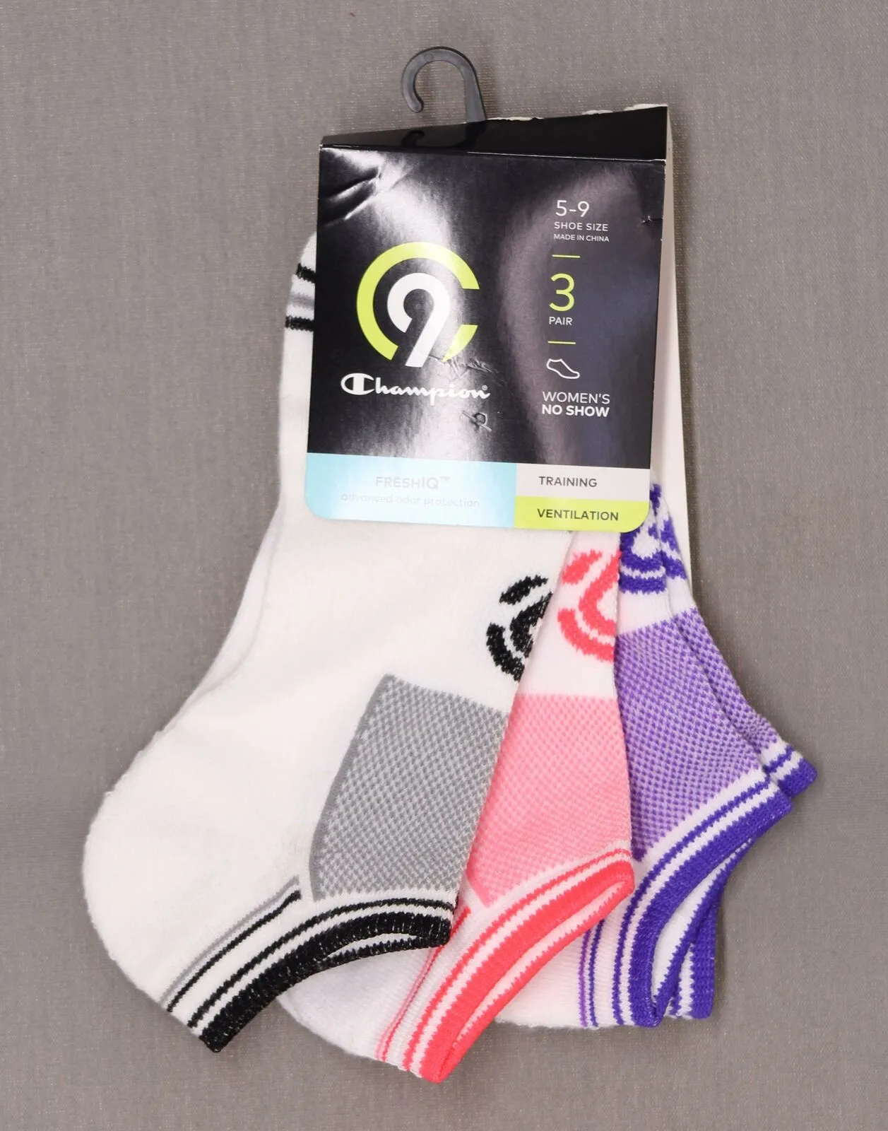 C9 Champion Women's 3 Pack Training No Show Athletic Socks