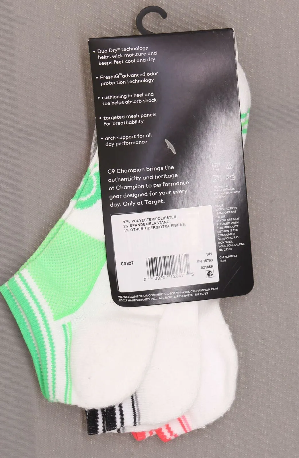 C9 Champion Women's 3 Pack Training No Show Athletic Socks