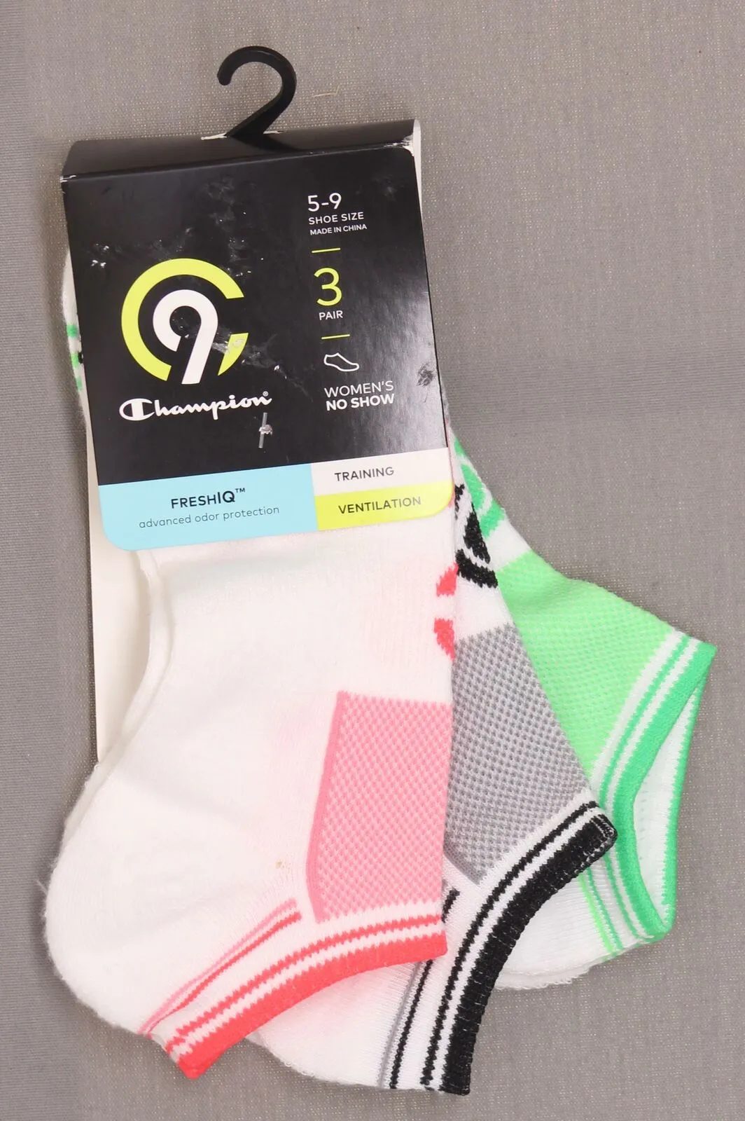 C9 Champion Women's 3 Pack Training No Show Athletic Socks