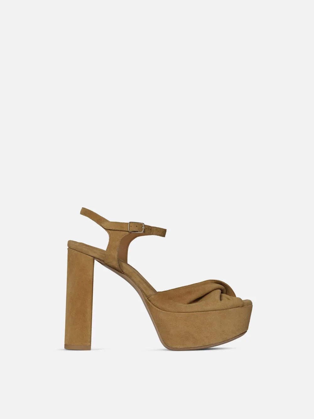 Camille Platform Heel -- Tan