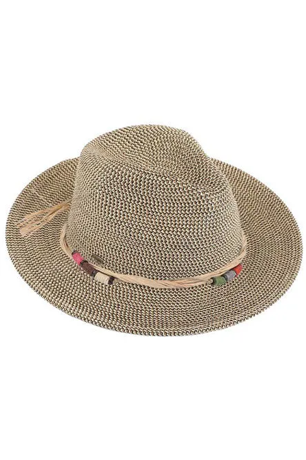 C.C Multi Threaded Toggles Trim Panama Hat