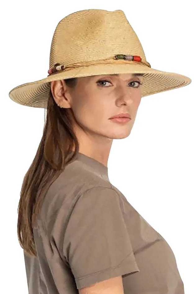 C.C Multi Threaded Toggles Trim Panama Hat