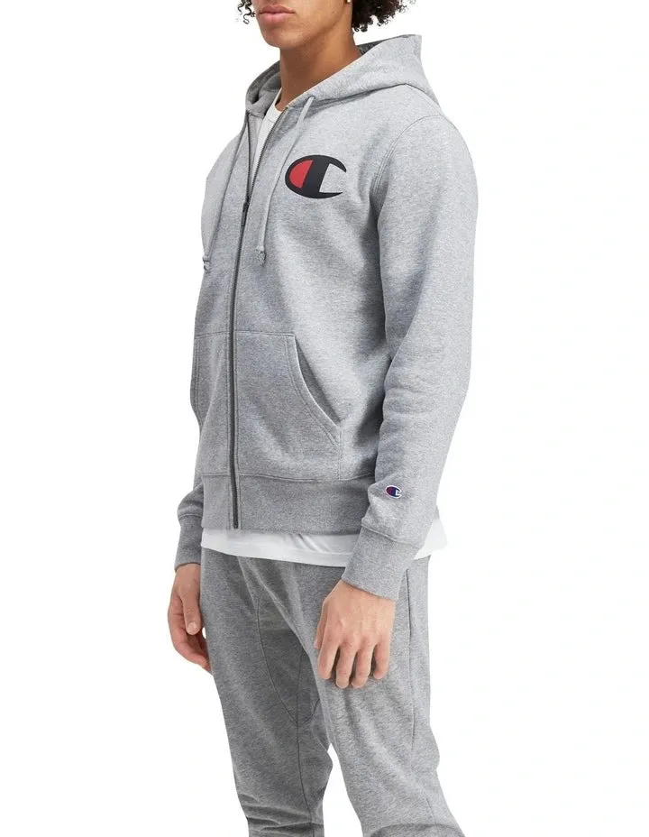 Champion Mens Ch C Logo Zip Hoodie