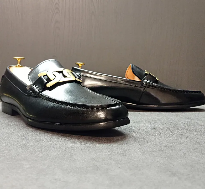 Coal Gold Chain Slip-On Shoes