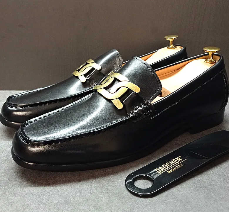 Coal Gold Chain Slip-On Shoes