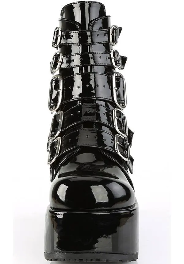 CONCORD-57 [Patent Black] | PLATFORM BOOTS [PREORDER]