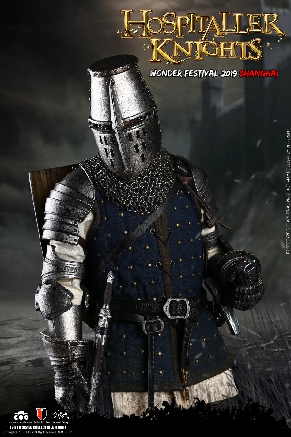 Coomodel SE050 WF 2019 THE CRUSADER HOSPITALLER KNIGHT 1/6 Scale Action Figure