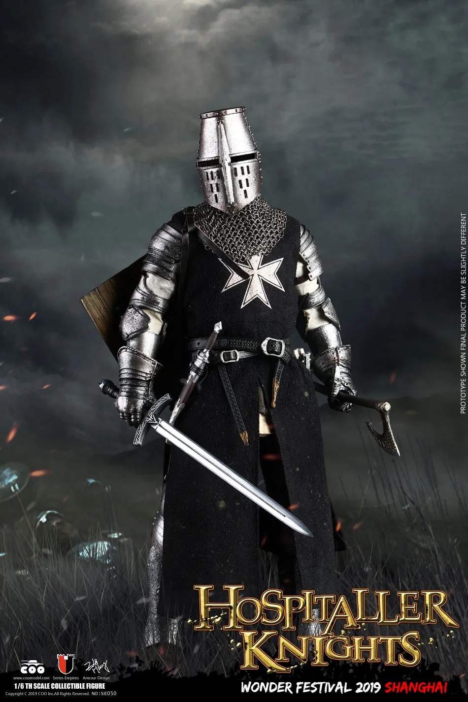 Coomodel SE050 WF 2019 THE CRUSADER HOSPITALLER KNIGHT 1/6 Scale Action Figure